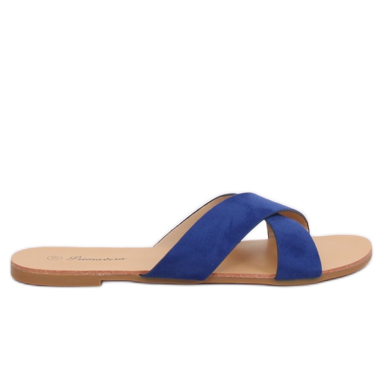 Marineblaue Damenhausschuhe 930 Blau