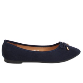 Ballerinas mit Mandelzehen marineblau 8F58 DK.BLUE