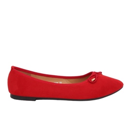 Ballerinas mit Mandelzehen rot 8F58 Red