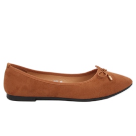 Ballerinas mit Mandel-Zehenkappe camel 8F58 Camel braun