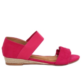 Fuchsia 9R71 Rose Espadrilles-Sandalen rosa