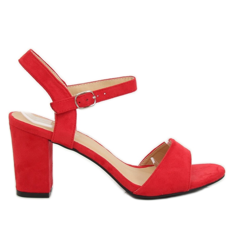 Rote Sandalen am Pfosten FH-3M25 Rot