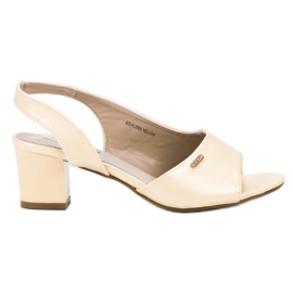 Goodin Elegante Slip-On Sandalen gelb