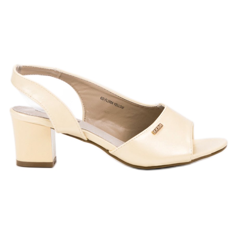 Goodin Elegante Slip-On Sandalen gelb