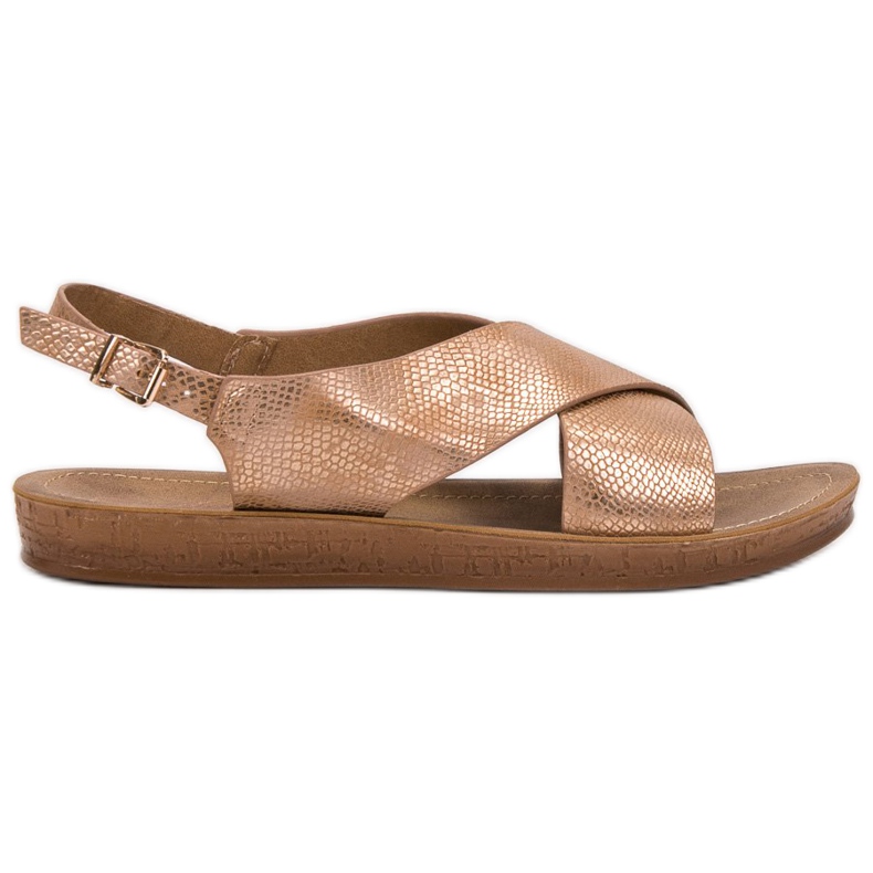 SHELOVET Bequeme Sandalen gelb