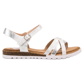 Bestelle Lässige Sandalen weiß grau
