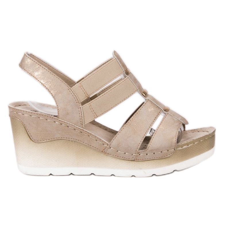 Goodin Bequeme Keilsandalen gelb