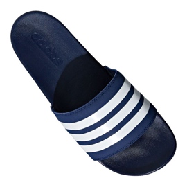 Adidas Adilette Comfort M B42114 Hausschuhe weiß marineblau