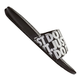 Nike Benassi Jdi Print M 631261-024 Pantoletten weiß schwarz