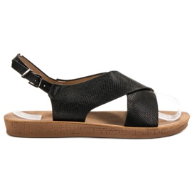 SHELOVET Bequeme Sandalen schwarz