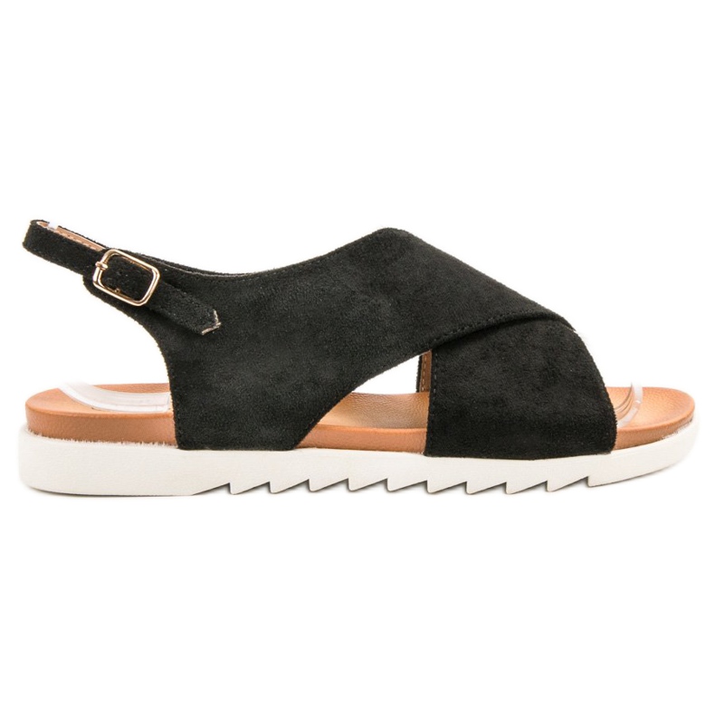 Primavera Geschlossene Sandalen aus Wildleder schwarz