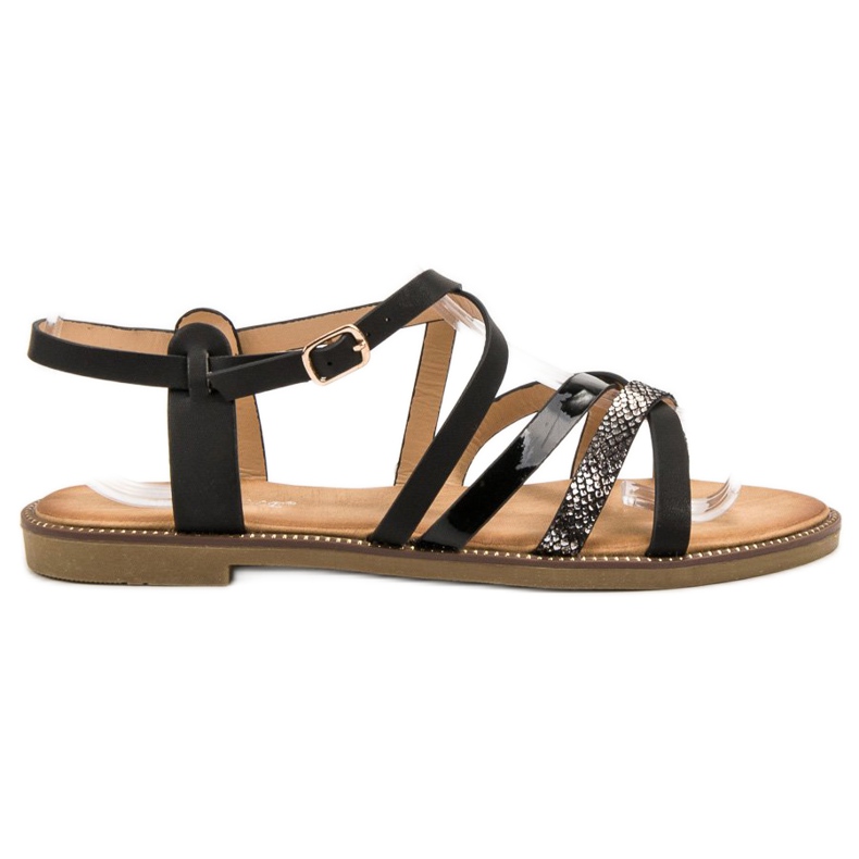 Bestelle Schwarze Damen Sandalen