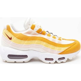 Nike Air Max 95 114 Pfähle Elfenbein Brennholz Orange mehrfarbig gelb