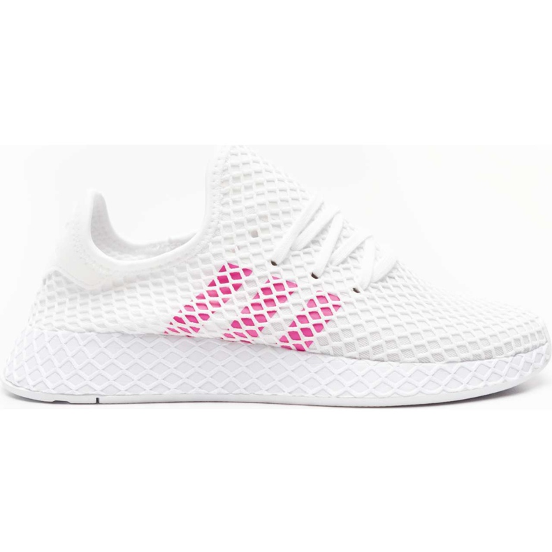 Adidas Deerupt Runner J 608 Footwear Weiß Shock Pink Core Schwarz