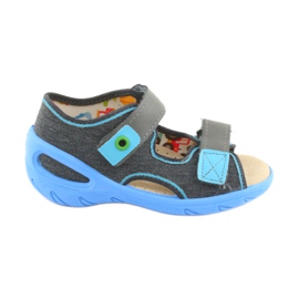 Befado Kinderschuhe PU 065P125 blau grau