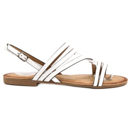 Primavera Klassische weiße Sandalen