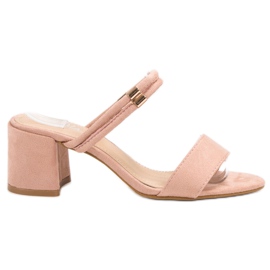 Fama Stilvolle Hausschuhe rosa