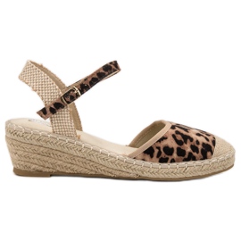 Best Shoes Keil-Espadrilles braun