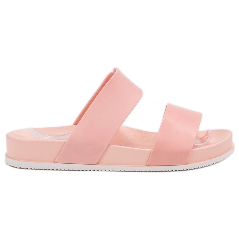 Laura Mode Rosa Gummi Hausschuhe