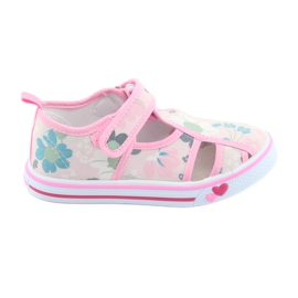 American Club Amerikanische Schuhe Kinderschuhe Klett-Leder-Innensohle weiß blau rosa grün