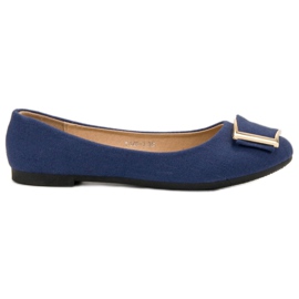 SHELOVET Stylische Ballerinas blau