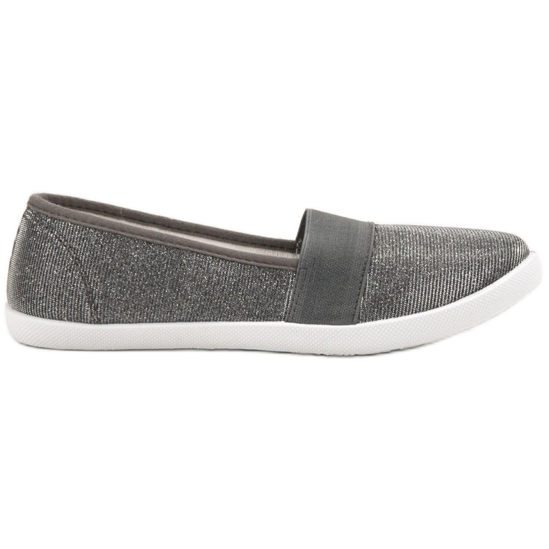 Renda Glitzer-Turnschuhe grau