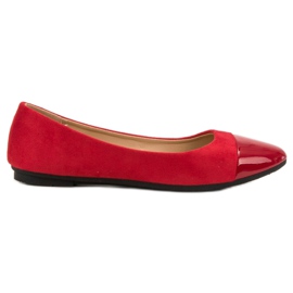 Comer Modische rote Ballerinas