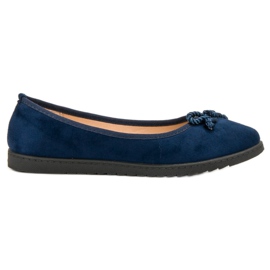 Comer Ballerinas aus Wildleder blau
