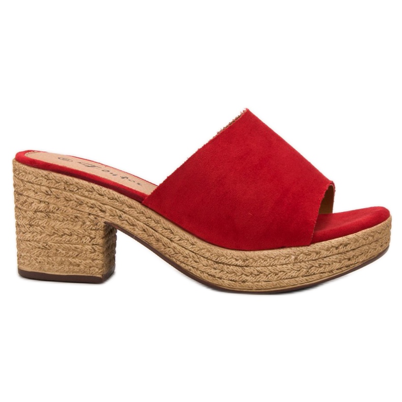 Flyfor Leichte Hausschuhe am Pfosten rot