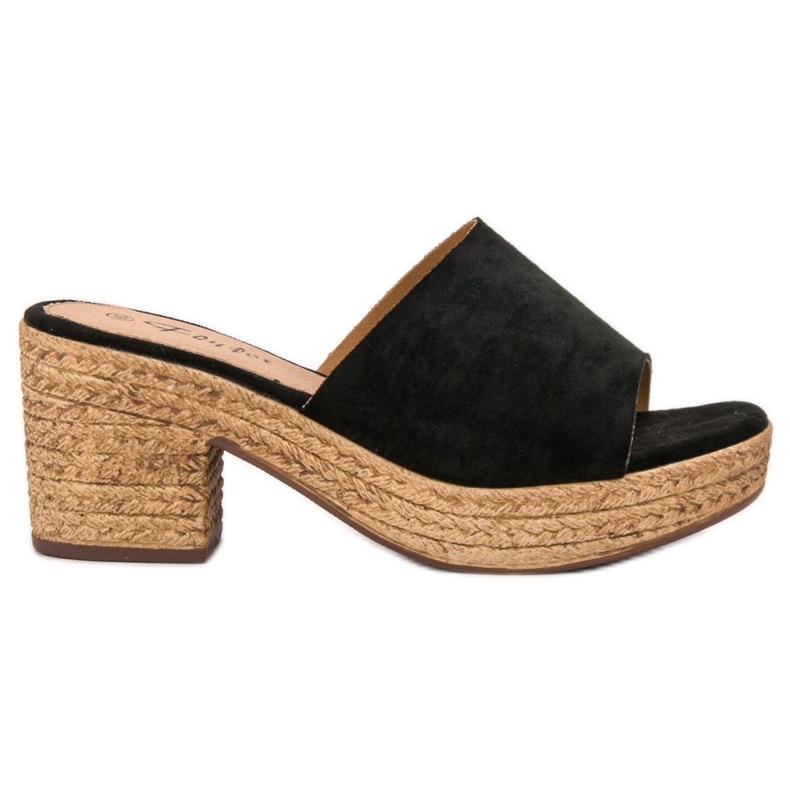 Flyfor Leichte Hausschuhe am Pfosten schwarz