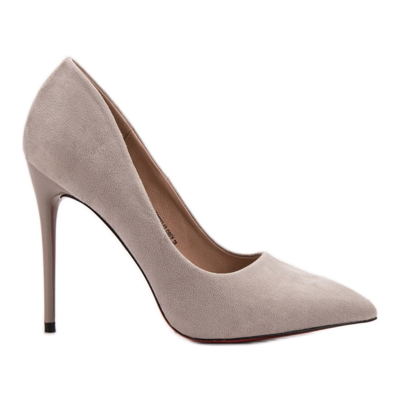 Jumex Wildleder-Absätze grau