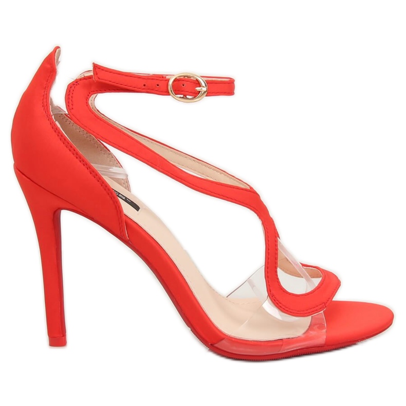 Rote Sandalen auf hohem Absatz 1442 Red