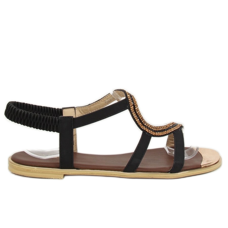 Asymmetrische schwarze Sandalen GD4157 Schwarz