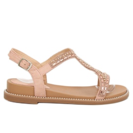 Sandalen verziert mit rosa LC-802 Pink