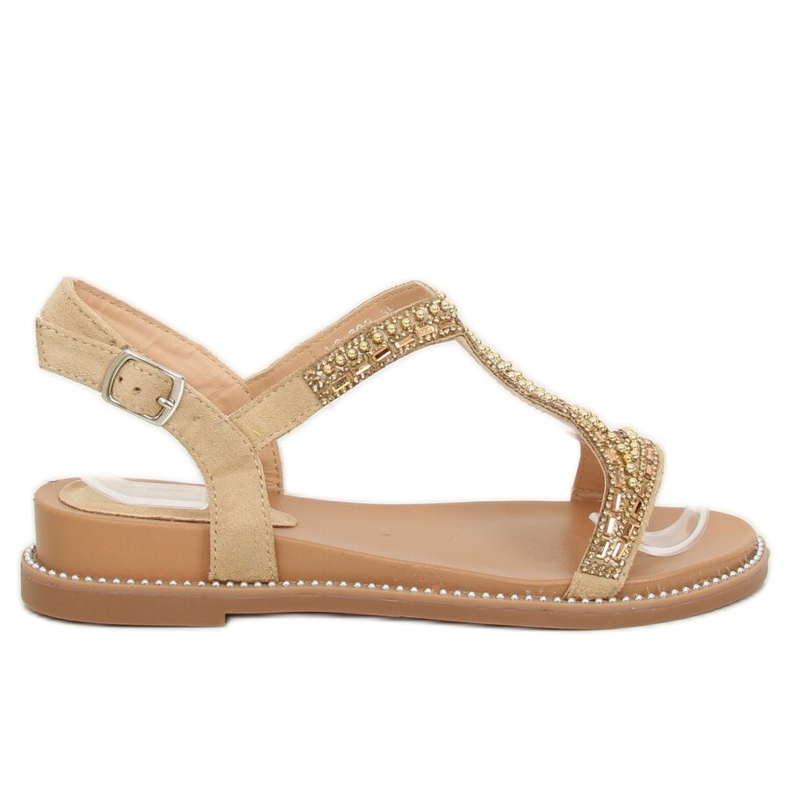 Sandalen verziert mit Gold LC-802 Gold golden
