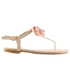 Flip-Flops mit Blume rosa T314P Pink