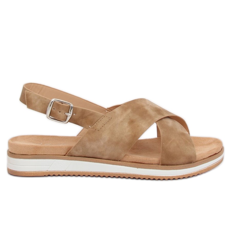 Beige Sandalen für Damen 1495 D.BEIGE