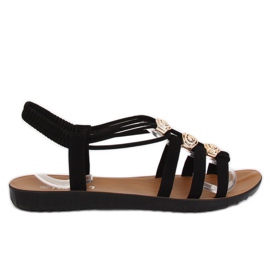 Schwarze Damensandalen FC19-Q33 Schwarz
