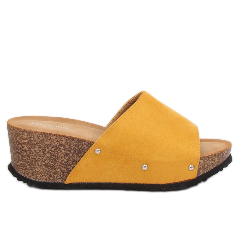 Gelb GU56 Gelbe Keilpantoffeln