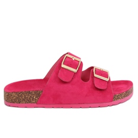 Damen fuchsia 6105 Fuchsia Hausschuhe rot