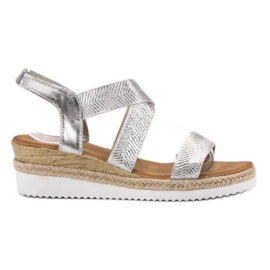 Bello Star Slip-On-Sandalen mit Espadrilles grau