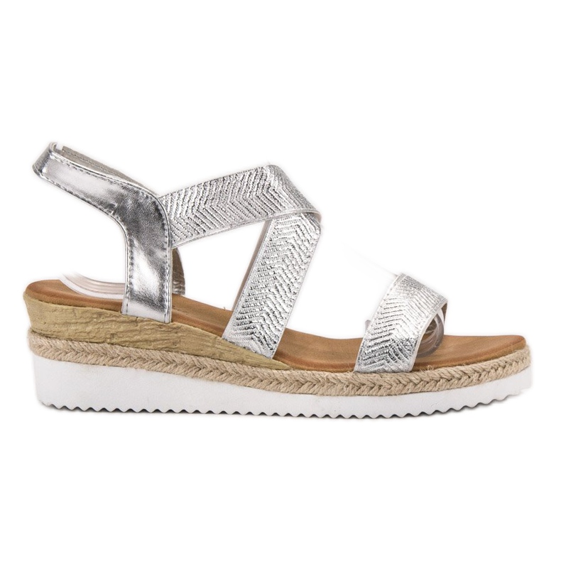 Bello Star Slip-On-Sandalen mit Espadrilles grau