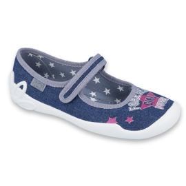 Befado Kinderschuhe 114Y369 navy blau blau grau mehrfarbig
