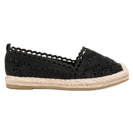 Seastar Espadrilles aus Spitze schwarz