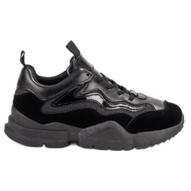SHELOVET Modische schwarze Turnschuhe