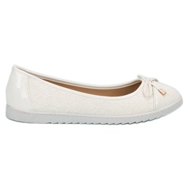 Super Me Weiße Ballerinas