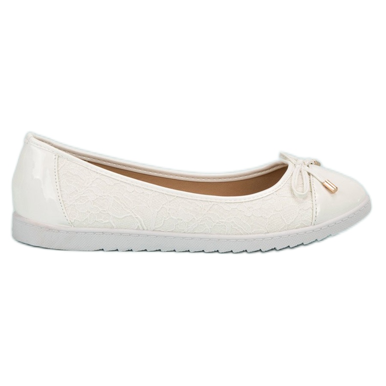 Super Me Weiße Ballerinas