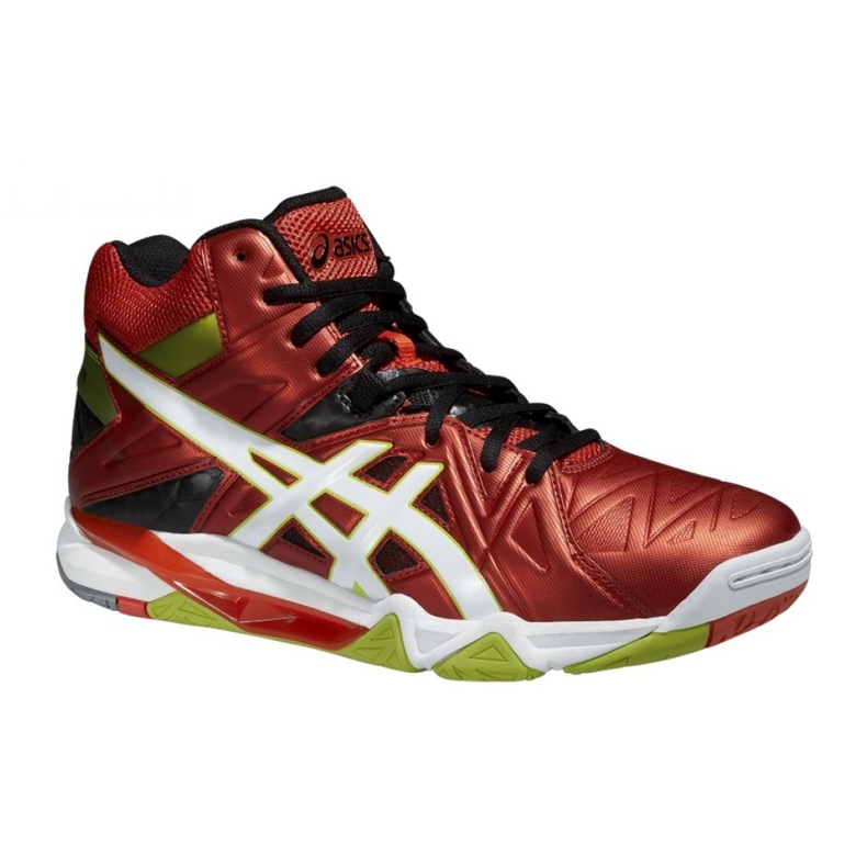 Asics Gel-Cyber ​​​​Sensei 6 Mt M B503Y-2101 Volleyballschuhe mehrfarbig rot