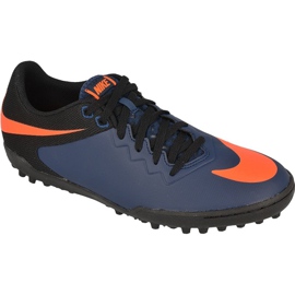 Nike HypervenomX Pro Tf M 749904-480 Fußballschuhe blau, schwarz, marineblau, orange marineblau