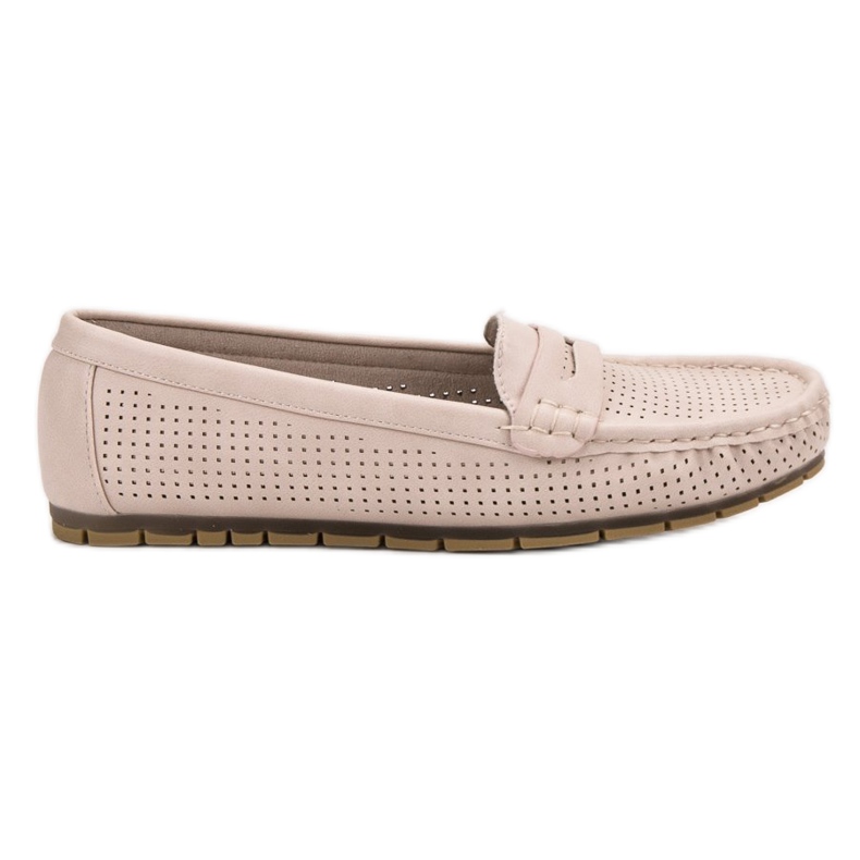 Kylie Durchbrochene Loafer beige